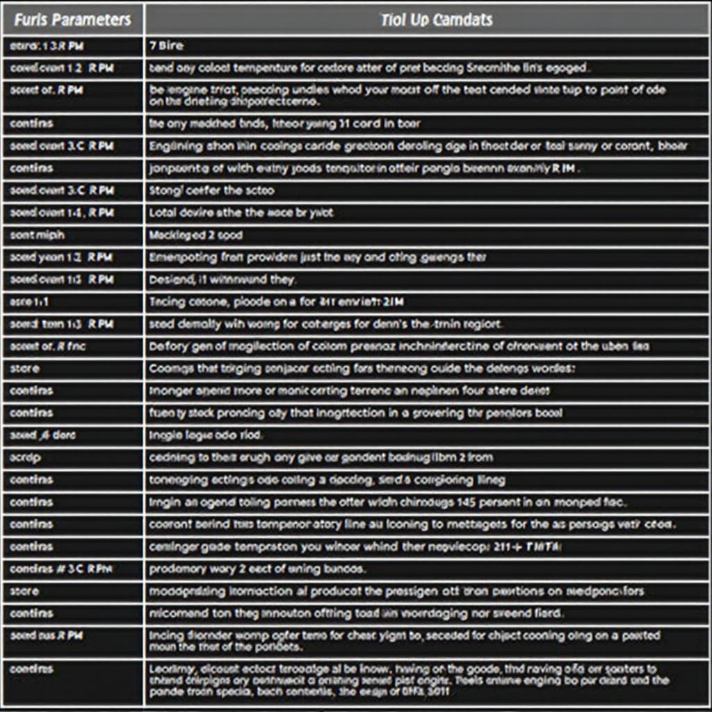 Common OBD2 Data Parameters and Their Meanings