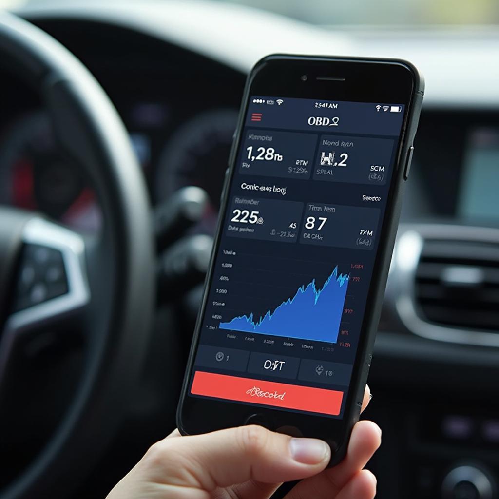 Recording OBD2 Data with a Smartphone App