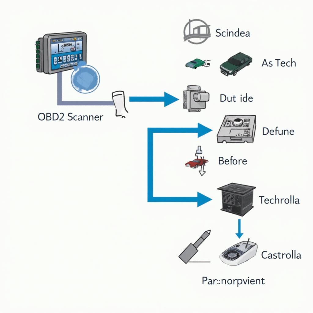 OBD2 DCM Data Flow Diagram