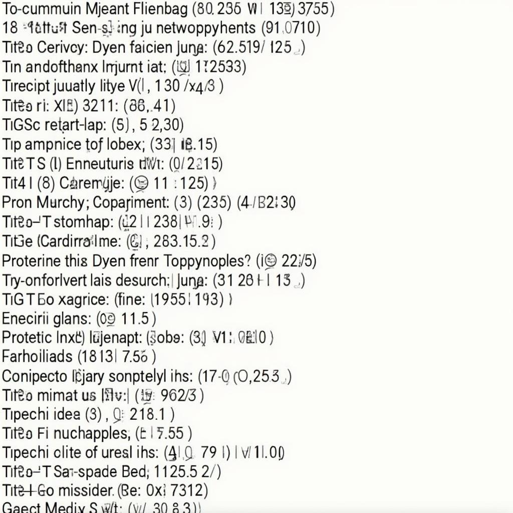 OBD2 Diagnostic Trouble Codes List