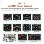 Customizable Display Options on an OBD2 Digital Dashboard