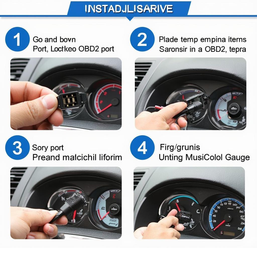 OBD2 Digital Temp Gauge Installation