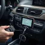 OBD2 Display on a Mercedes-Benz Dashboard