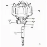 OBD2 Distributor Diagram for a D16L Engine