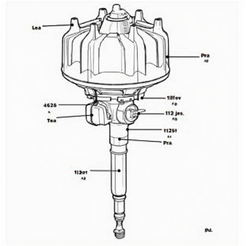 OBD2 Distributor Diagram for a D16L Engine