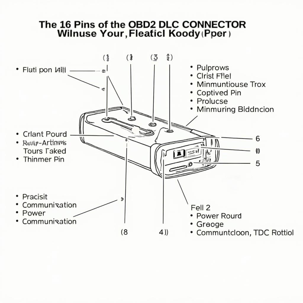 OBD2 DLC Connector Pinout Diagram