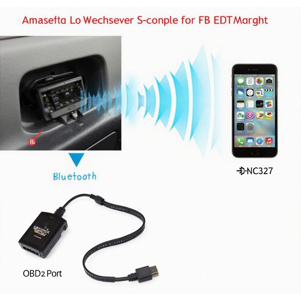 OBD2 ELM327 Bluetooth Connection Diagram