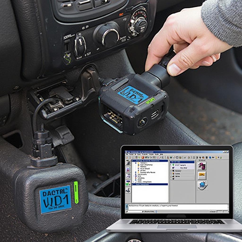 Connecting an OBD2 ELM327 adapter to a car's OBD2 port