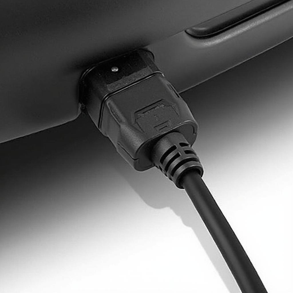 OBD2 Extension Cable Connected to Car