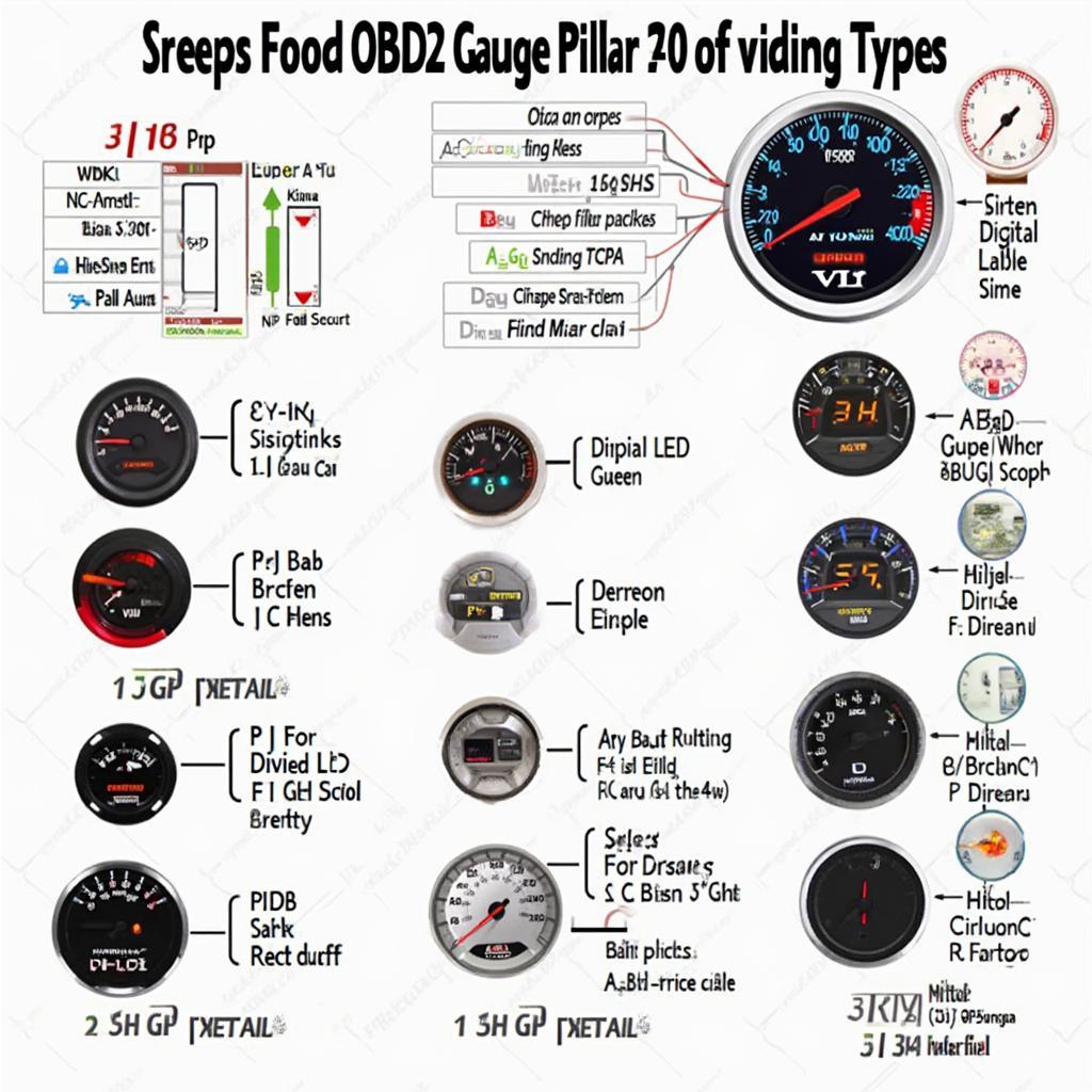 Different Types of OBD2 Gauge Pillars