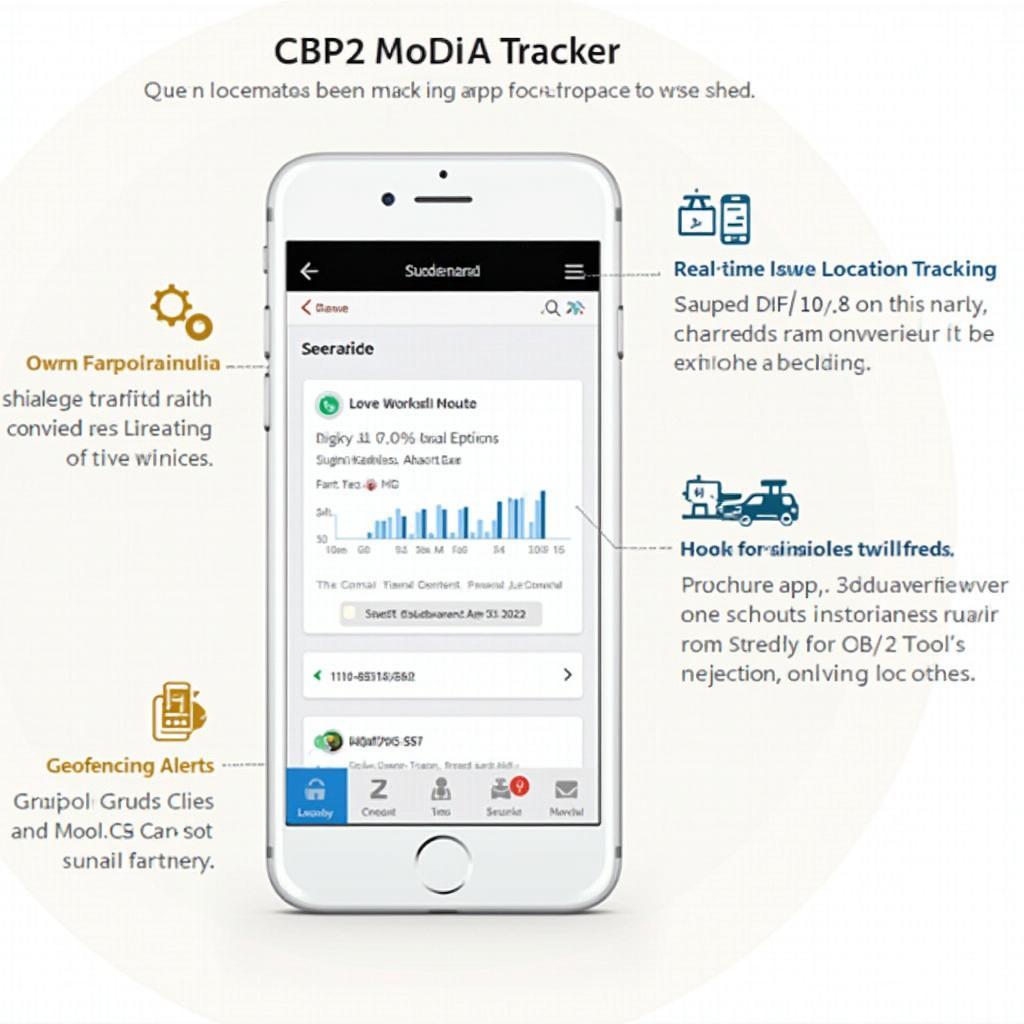 OBD2 GPS Tracker Mobile App Interface