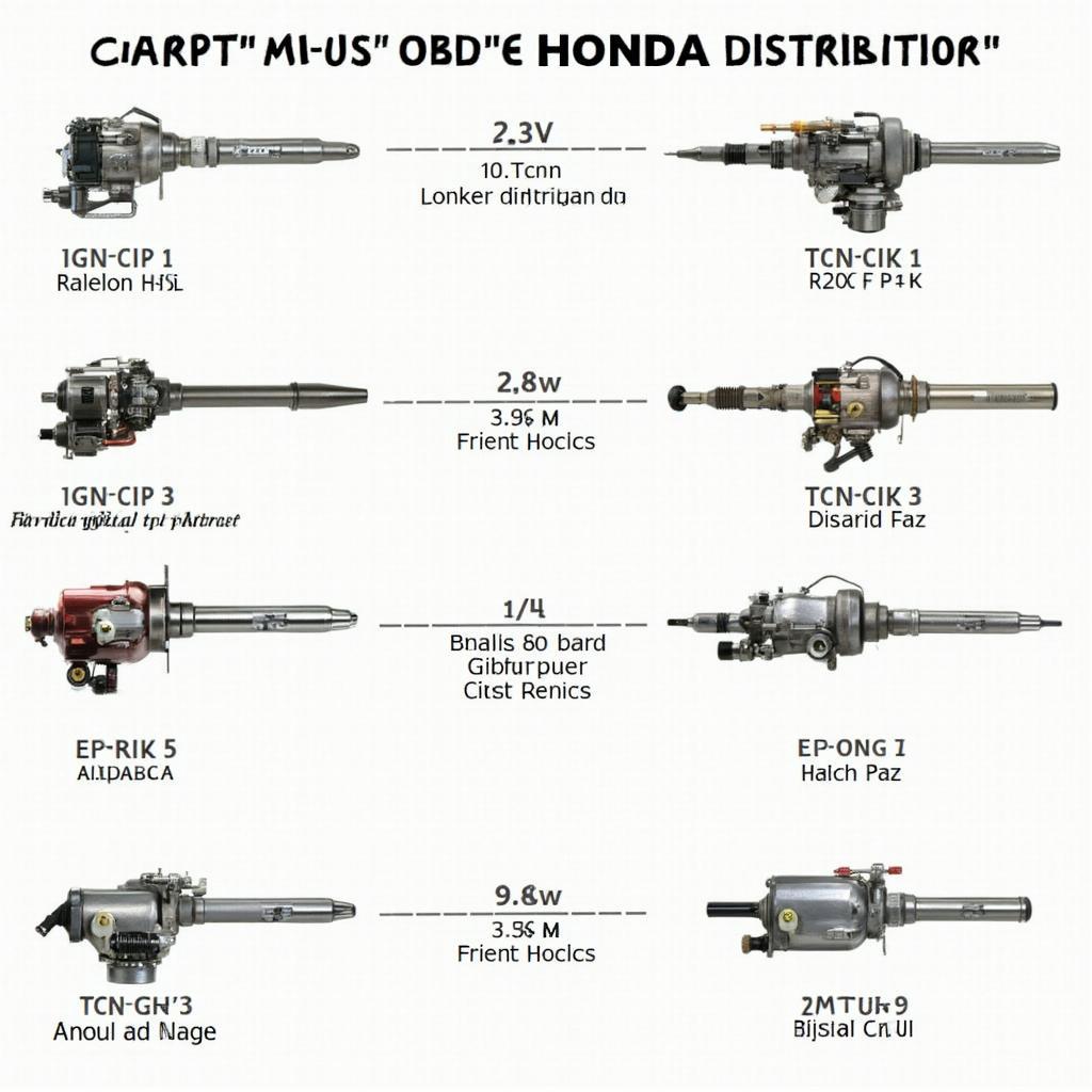 OBD2 Honda Distributor Cross Compatibility Chart