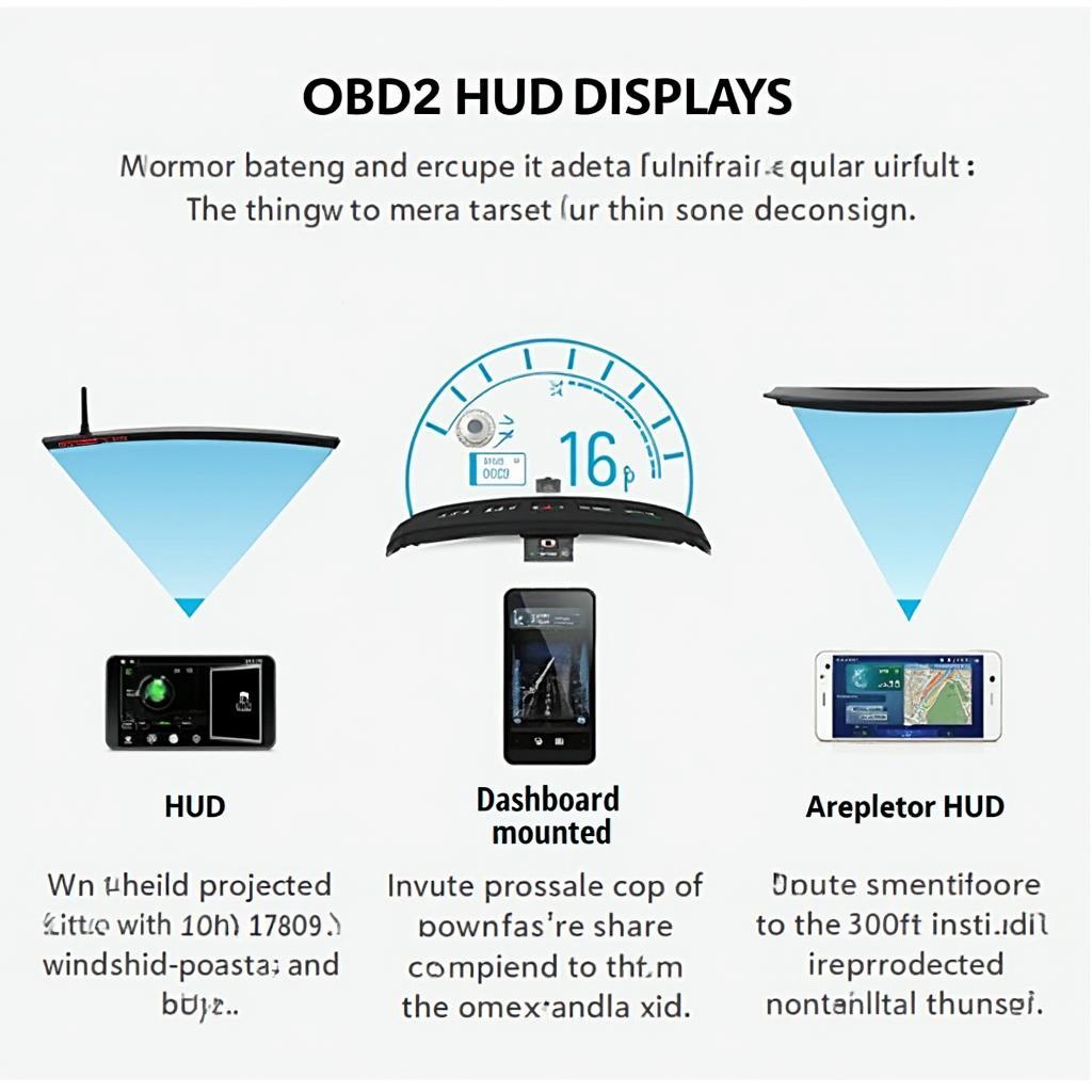 Different Types of OBD2 HUD Displays