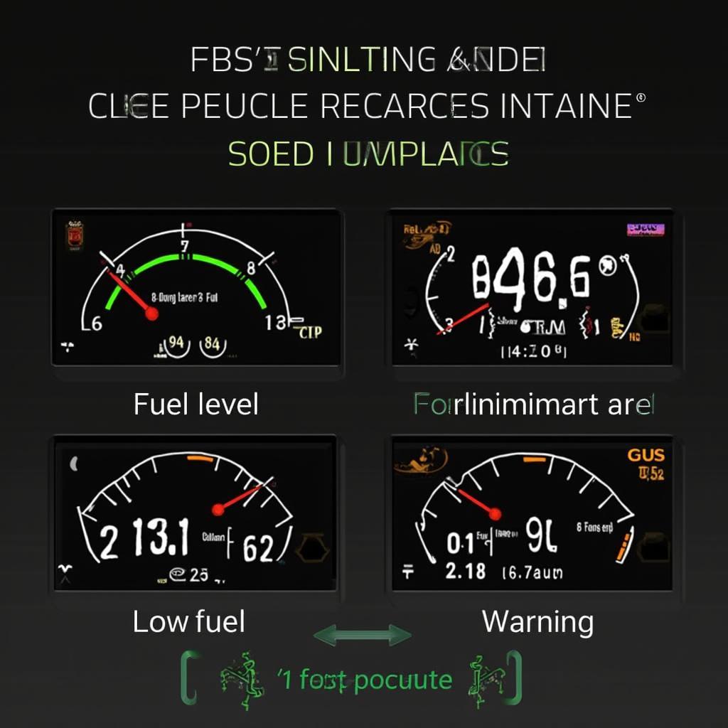 OBD2 HUD displaying various vehicle parameters and warning signals