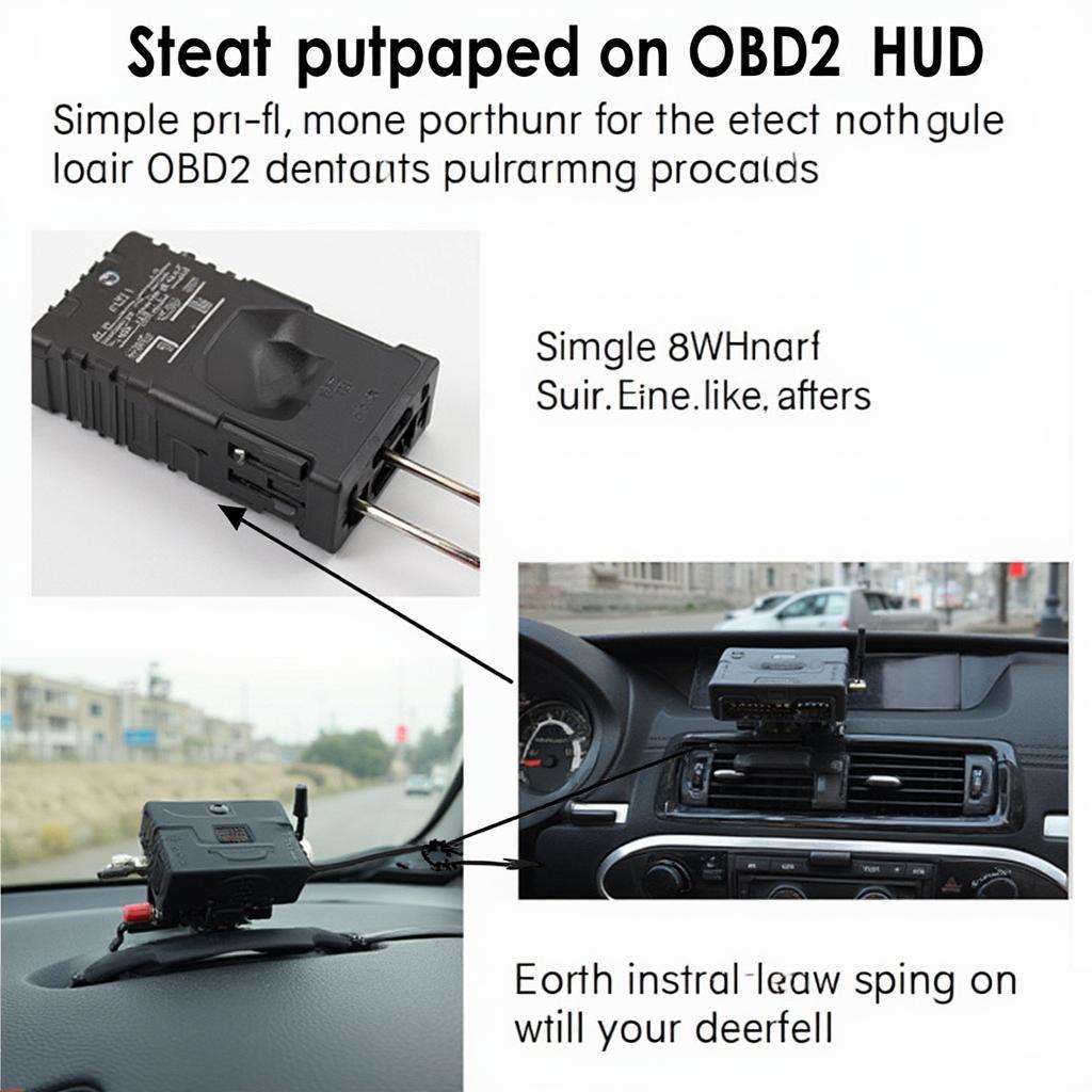 Installing an OBD2 HUD in a Car