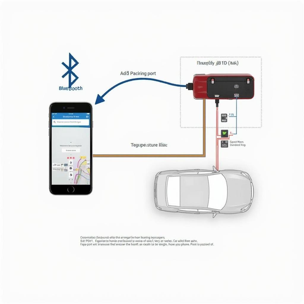 OBD2 Interface Bluetooth Code Connection Diagram