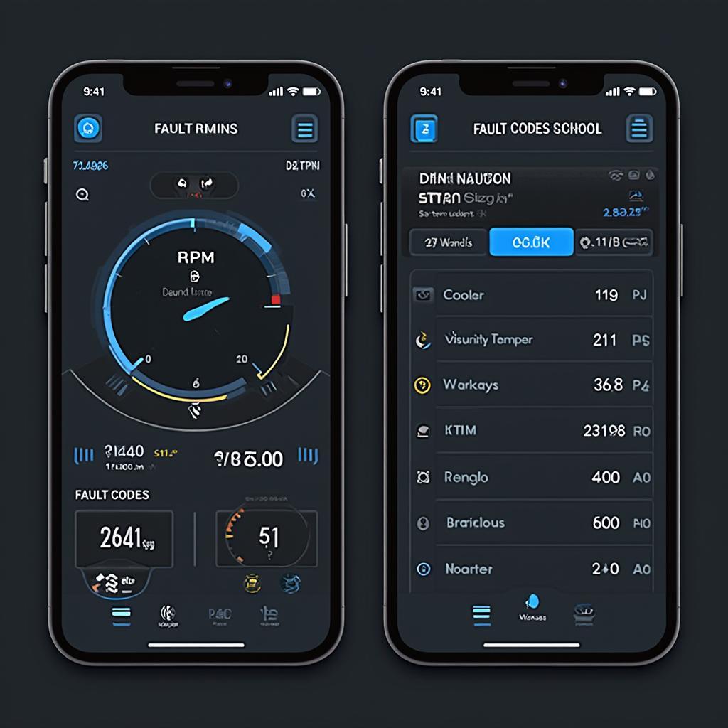 OBD2 iPhone App Interface for BMW Diagnostics