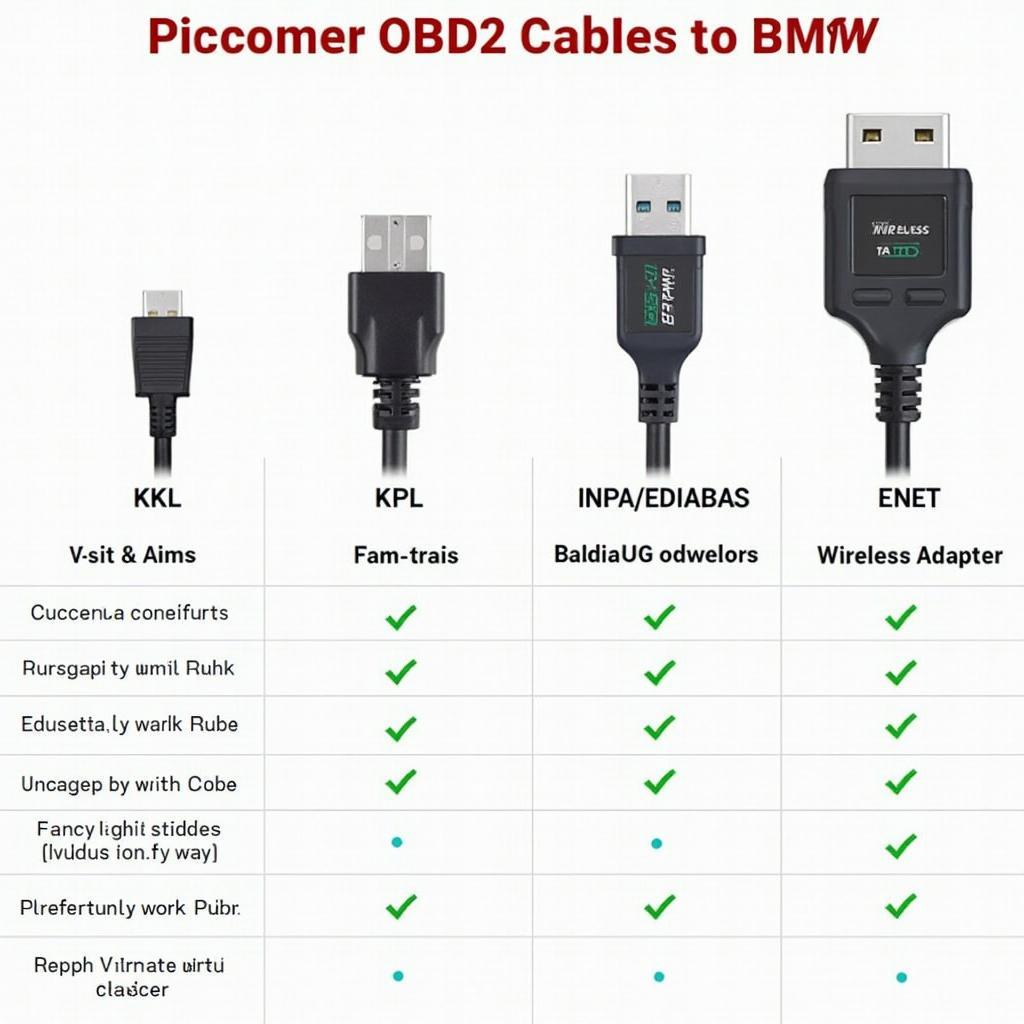 Different Types of OBD2 Kabel BMW Compared