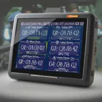 Example of OBD2 Live Data Display on a Scanner