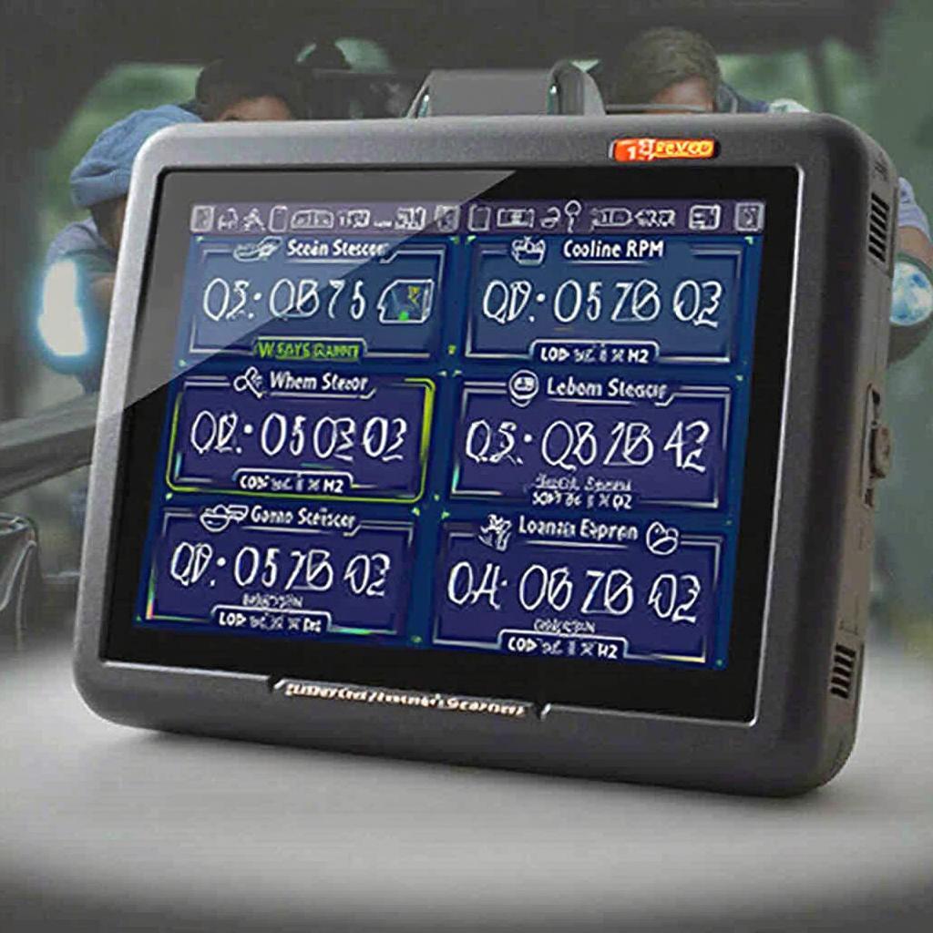 Example of OBD2 Live Data Display on a Scanner