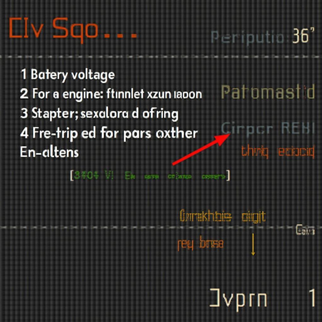 OBD2 Scanner Displaying Live Data During Engine Start