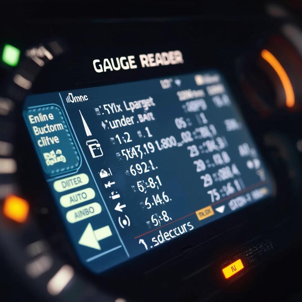 OBD2 LS Gauge Reader Display Showing Engine Data