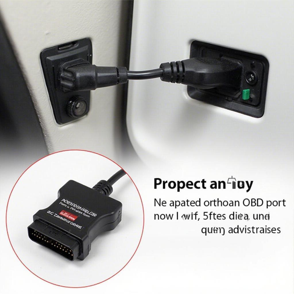 OBD2 Memory Saver Connected to Car's OBD2 Port