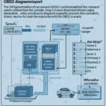 OBD2 Microcontroller Data Flow Diagram