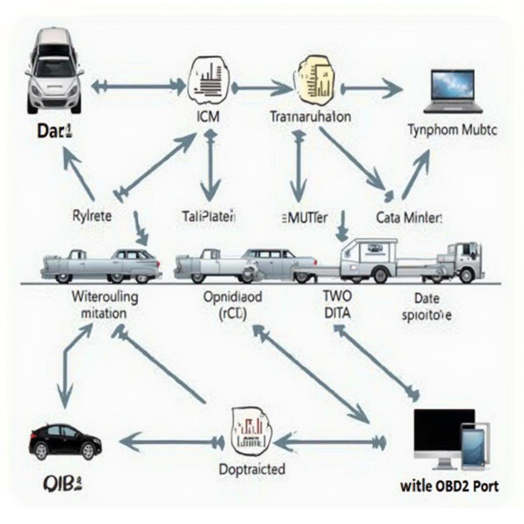 OBD2 Mileage Tracking Process Diagram