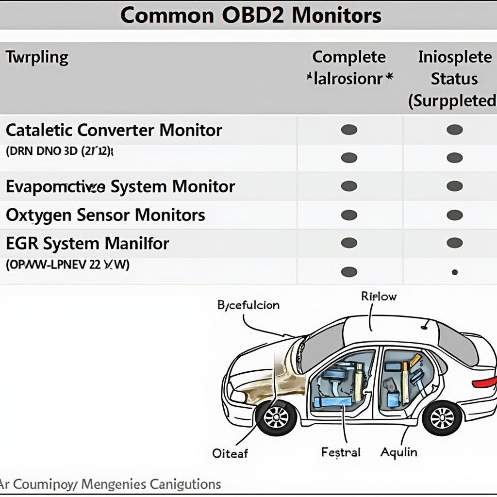 OBD2 Monitors List Explained