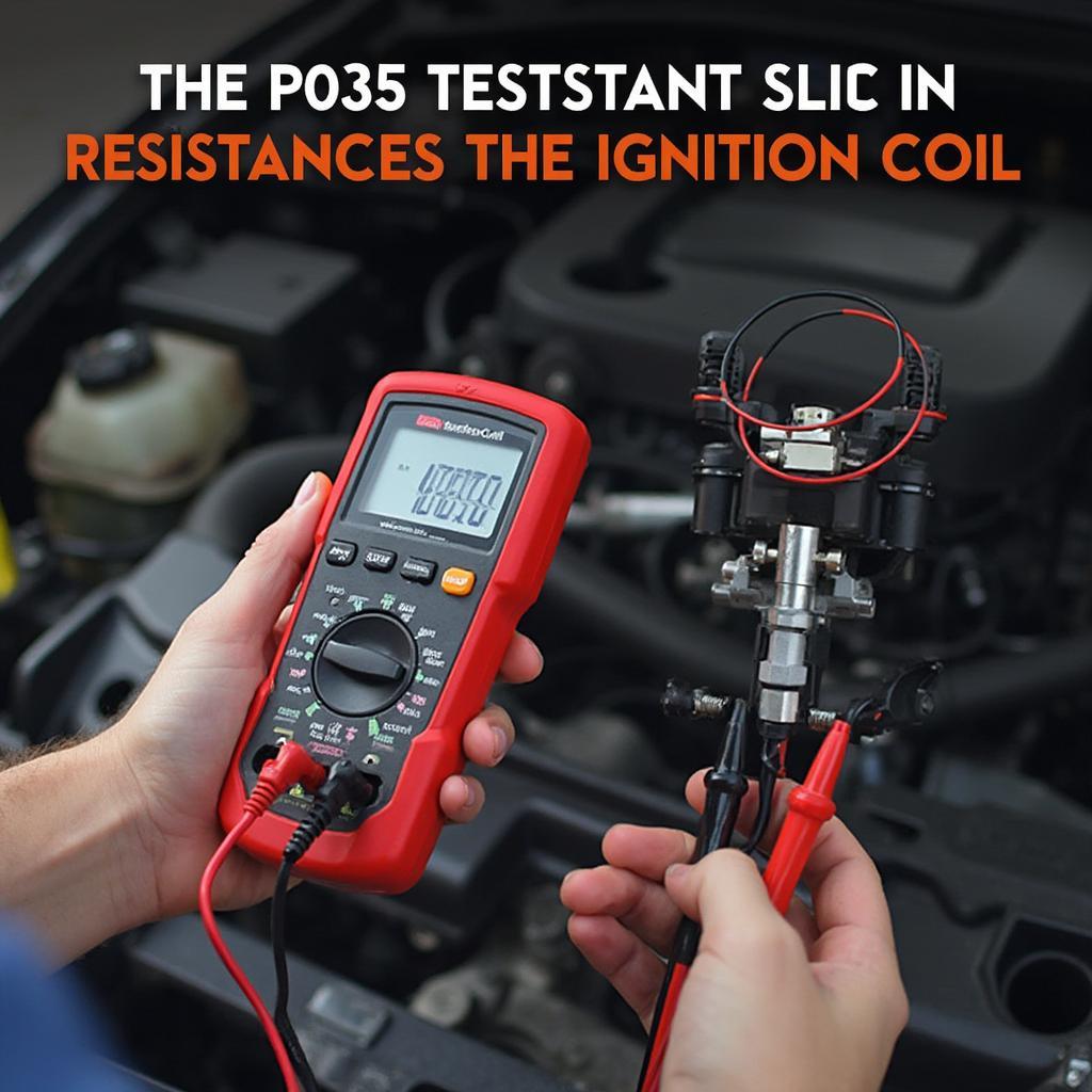 Testing Ignition Coil with Multimeter to Check Resistance