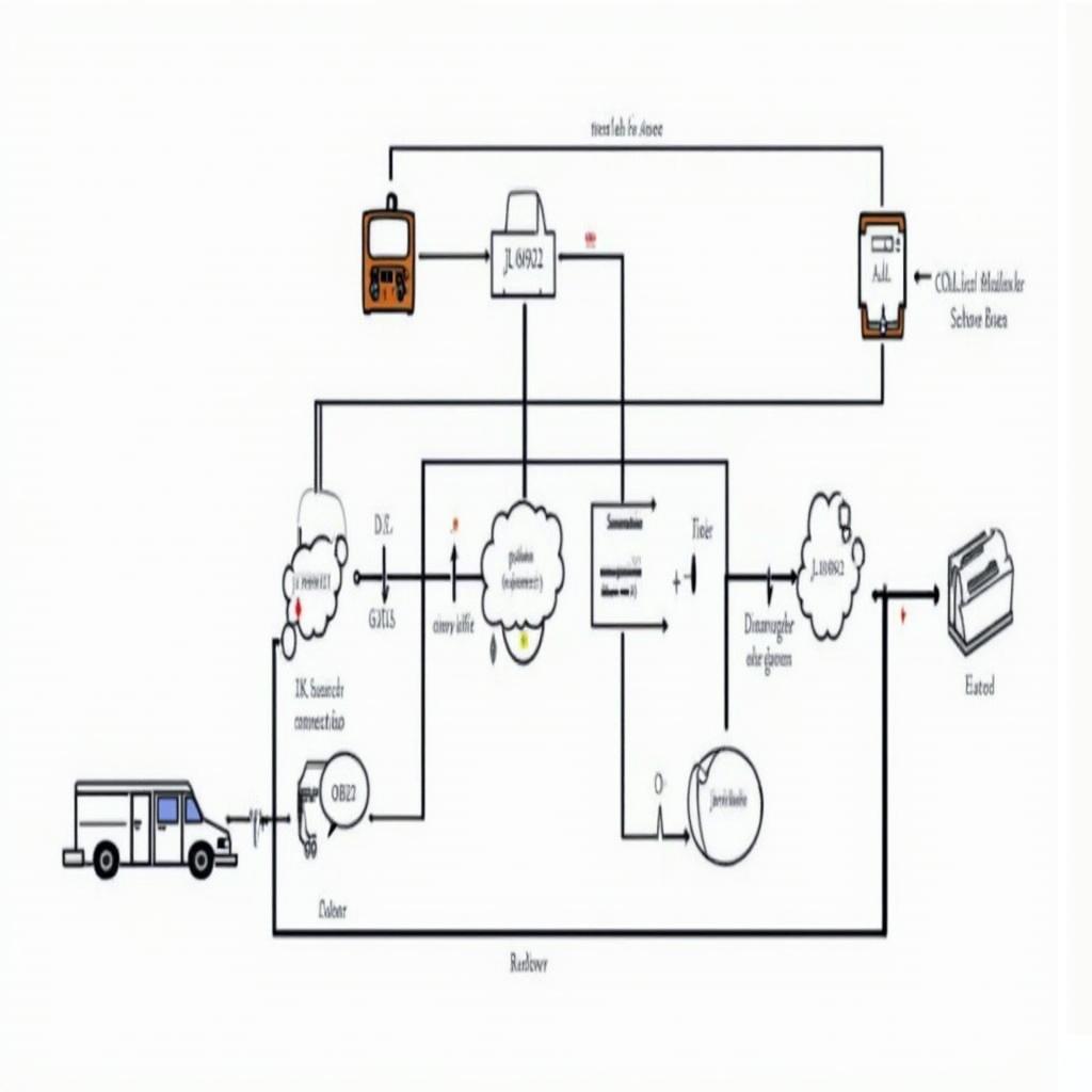 Diagram Illustrating OBD2 Pass-Through Functionality