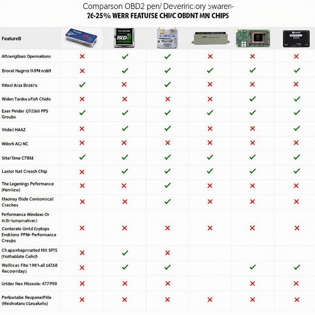 OBD2 Performance Chip Comparison Chart