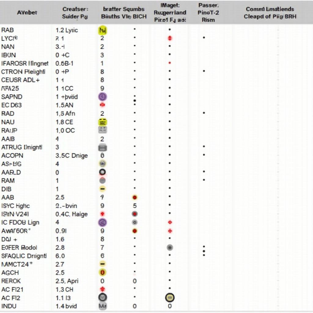 OBD2 Pinout Diagram Chart