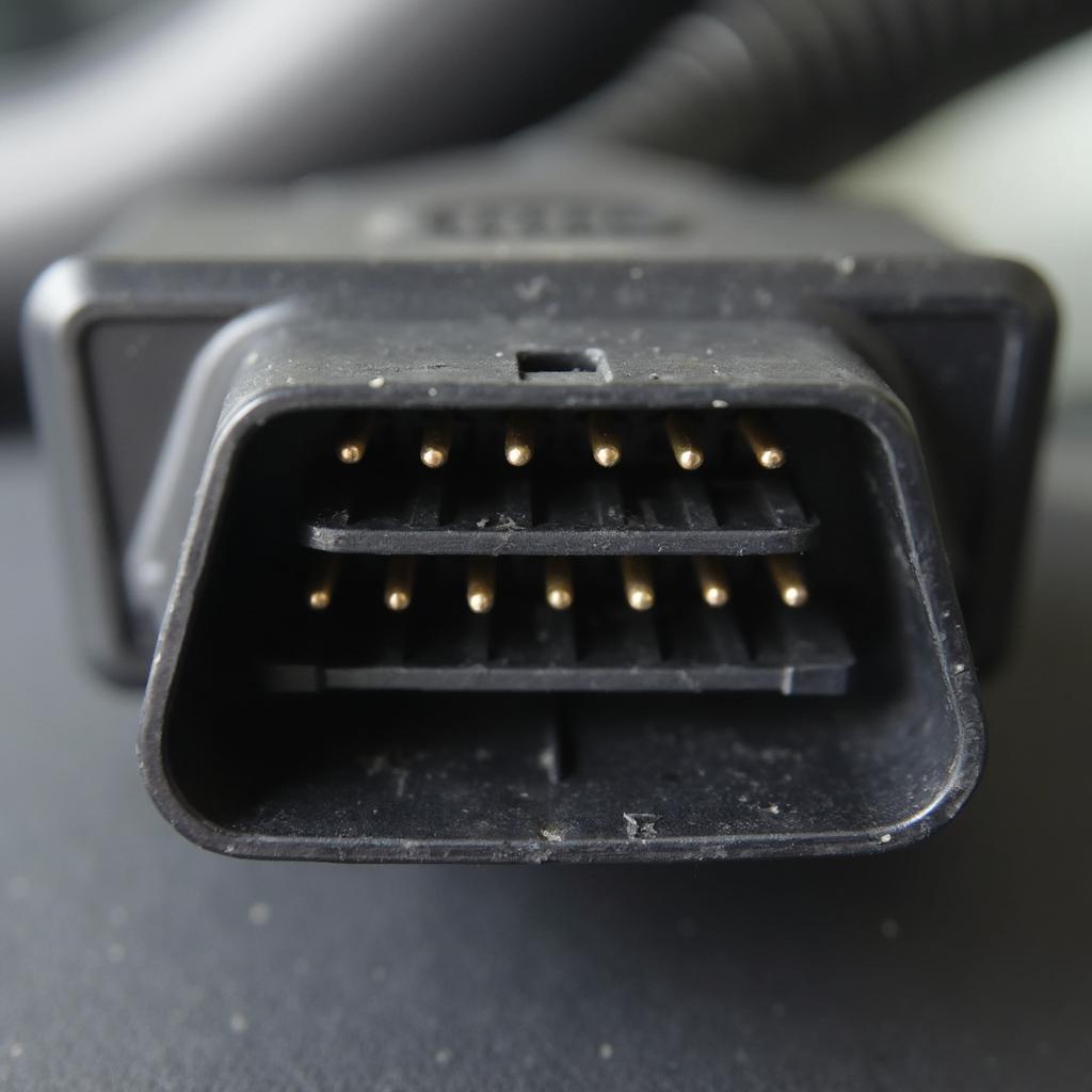 OBD2 Port Connector Close Up