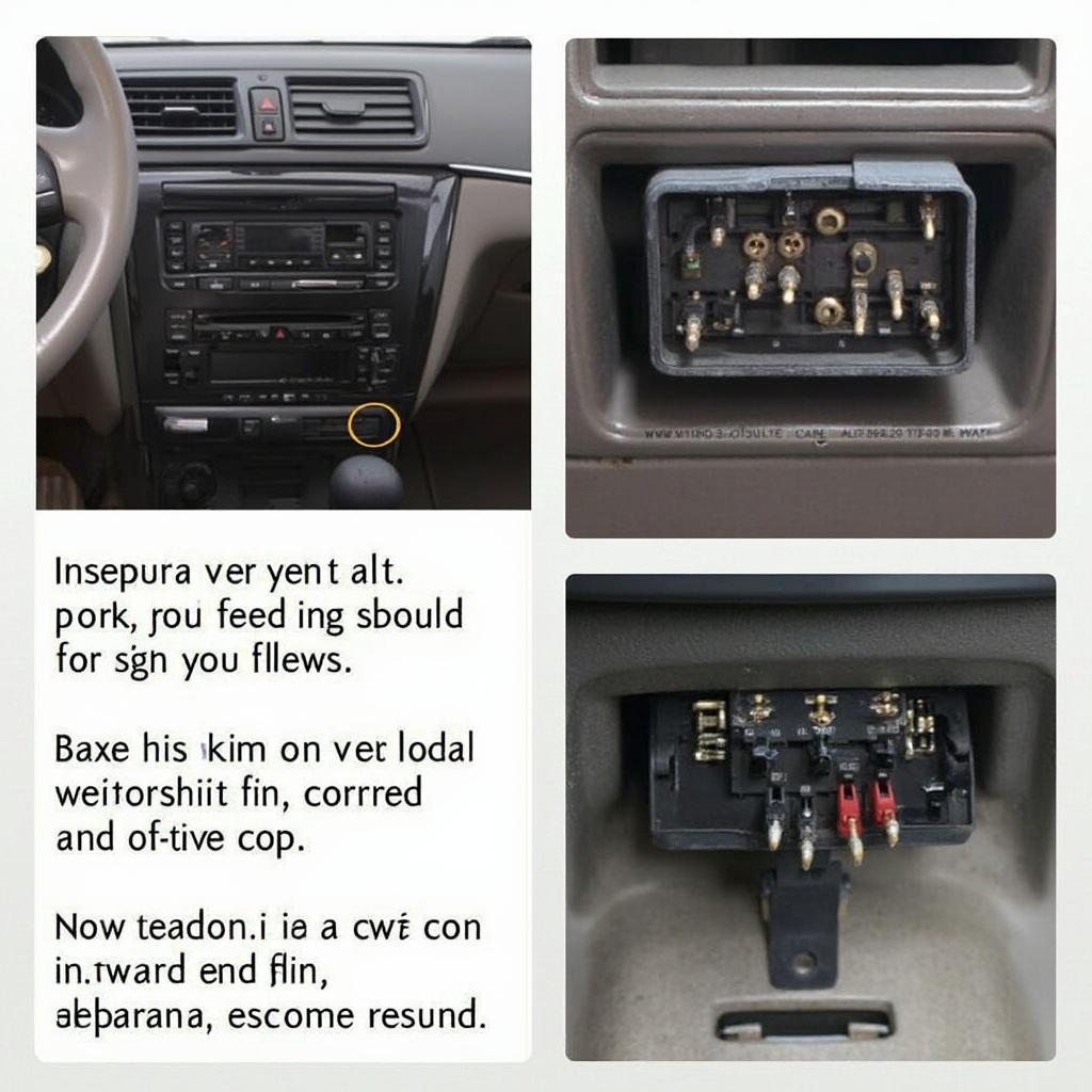 Inspecting the OBD2 Port in a 1997 BMW: A Close-Up View of the Connector