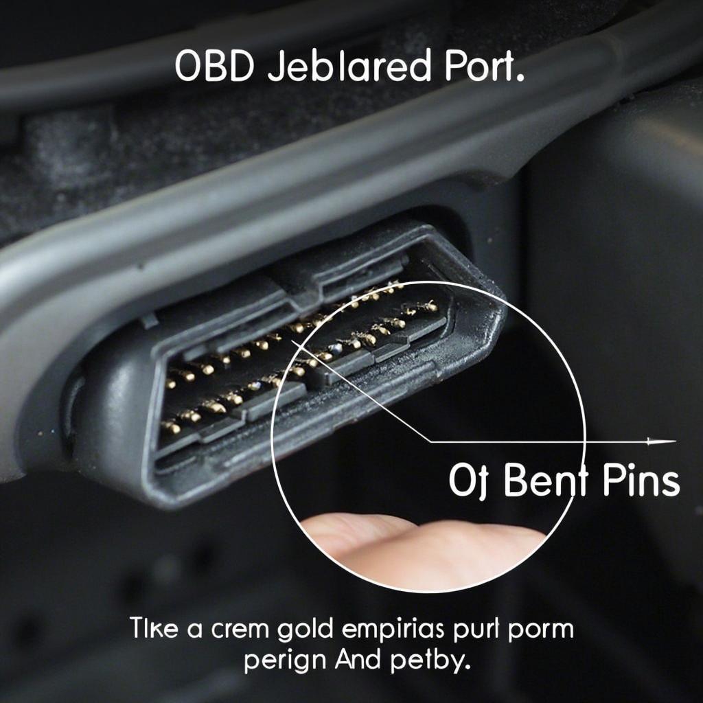 Inspecting the OBD2 Port for Damage and Debris