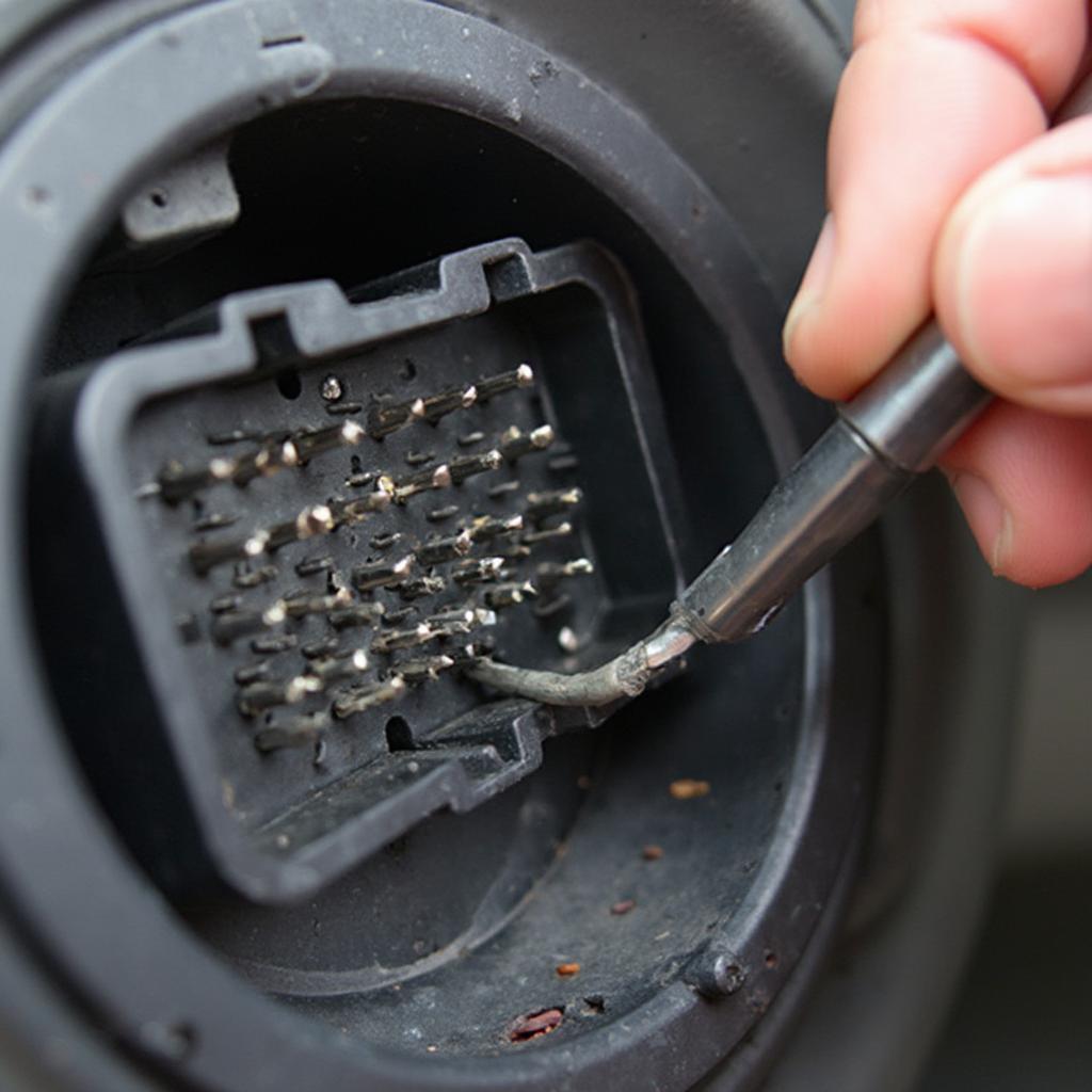 Inspecting the OBD2 Port for Damage and Debris