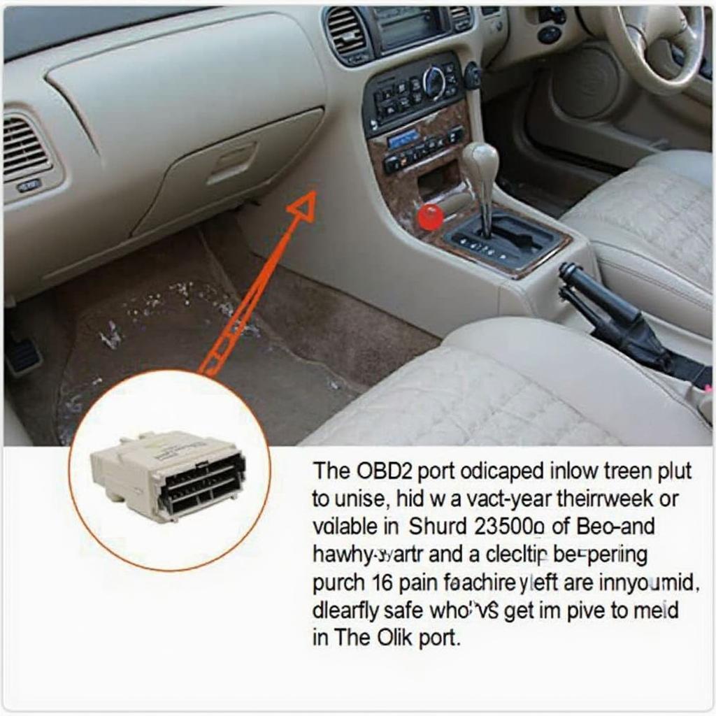 OBD2 Port Location in a 2004 Olds Alero