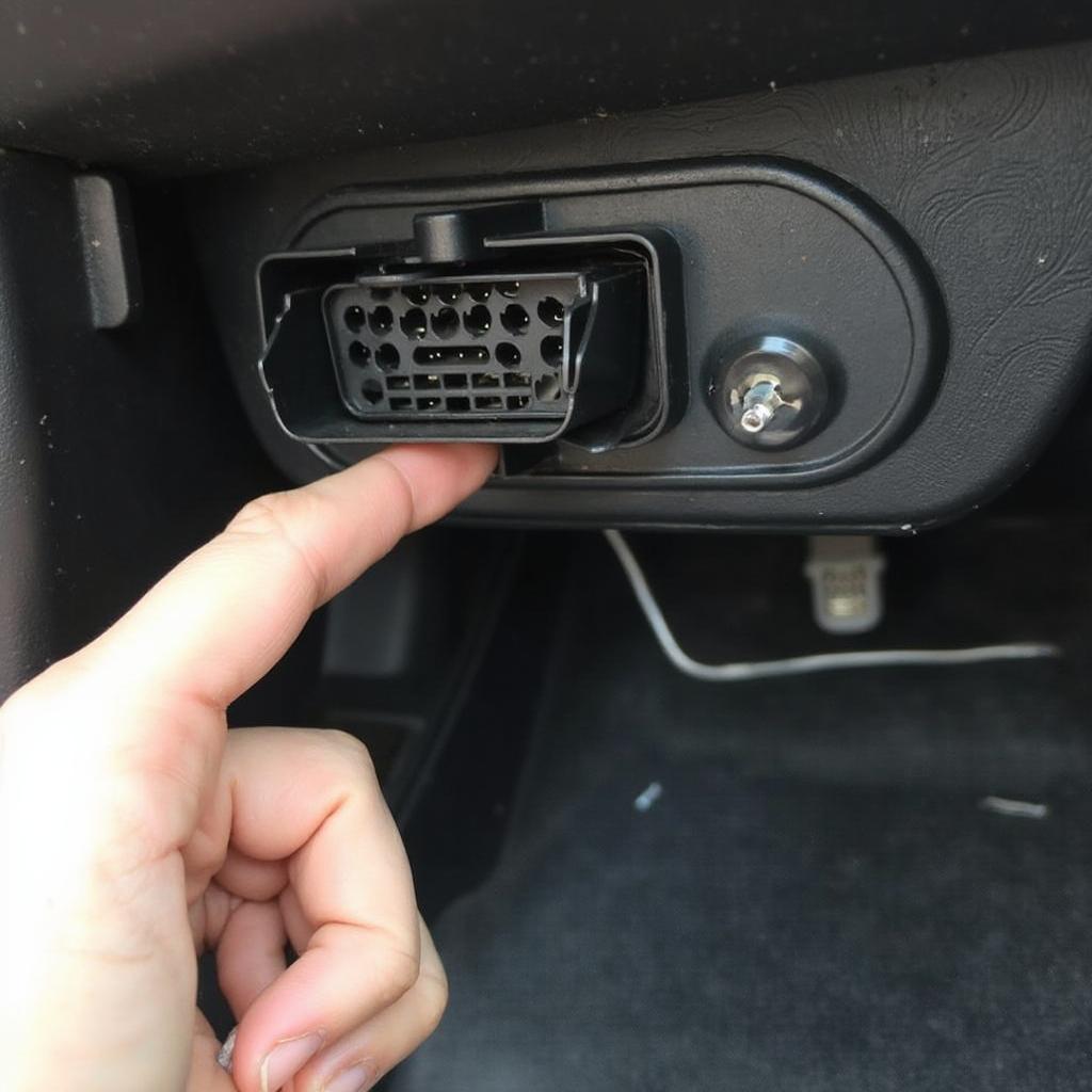 OBD2 Port Location Under Dashboard