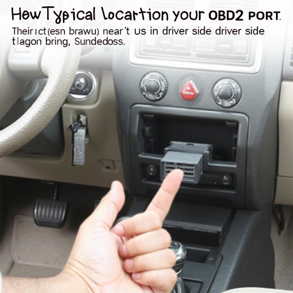 OBD2 Port Location in a Vehicle