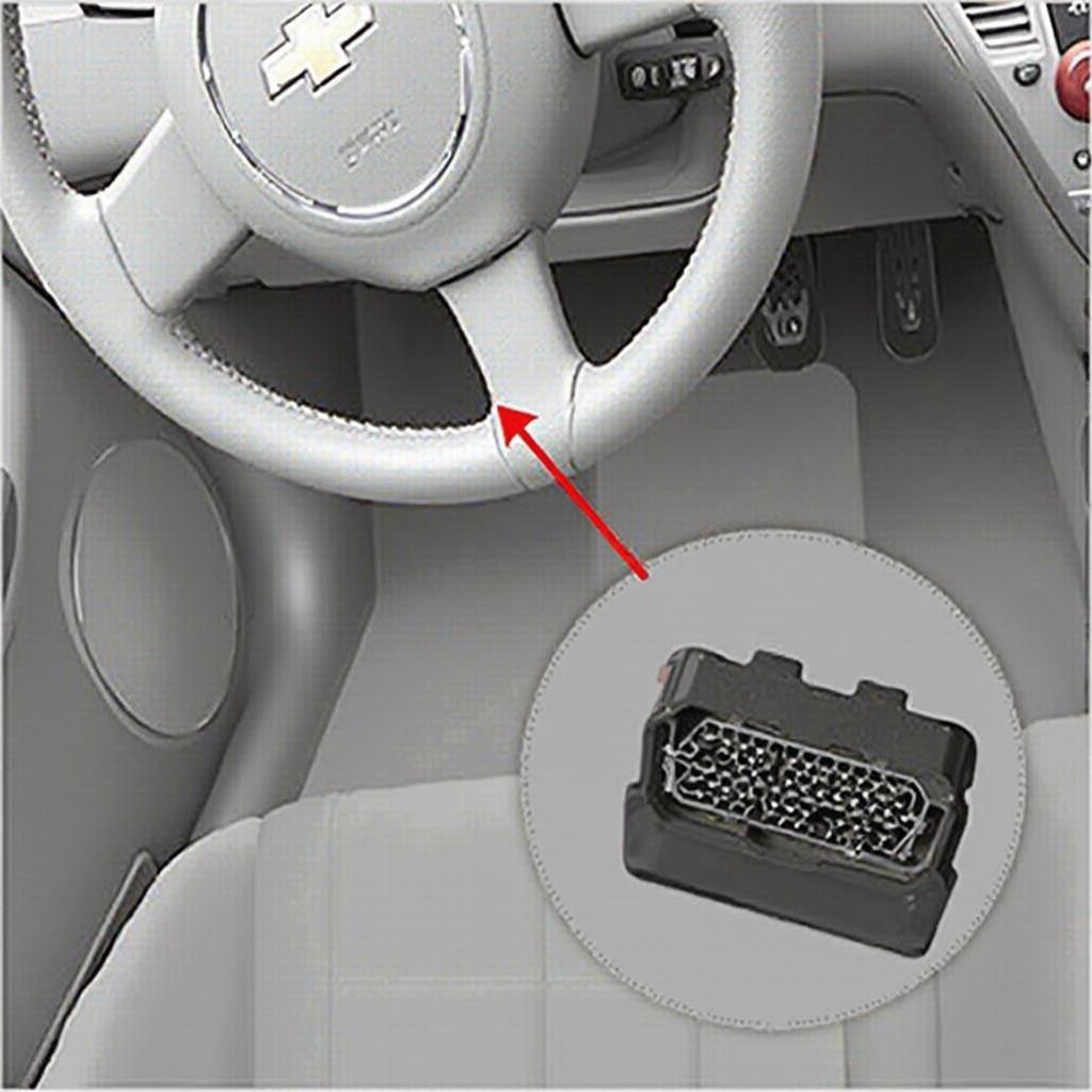 OBD2 Port Location in a 2011 Chevy Cruze Eco