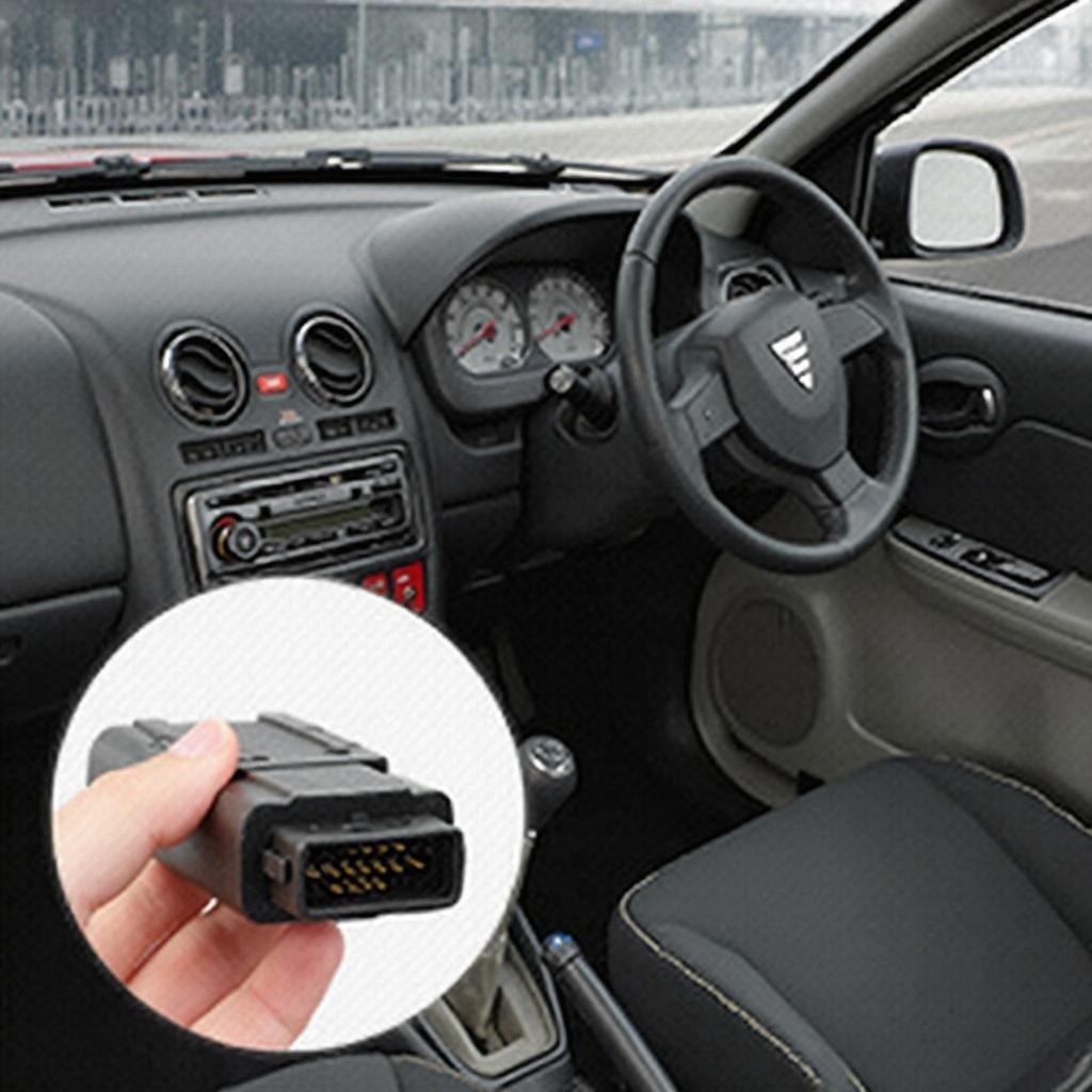 OBD2 Port Location in Dacia Logan