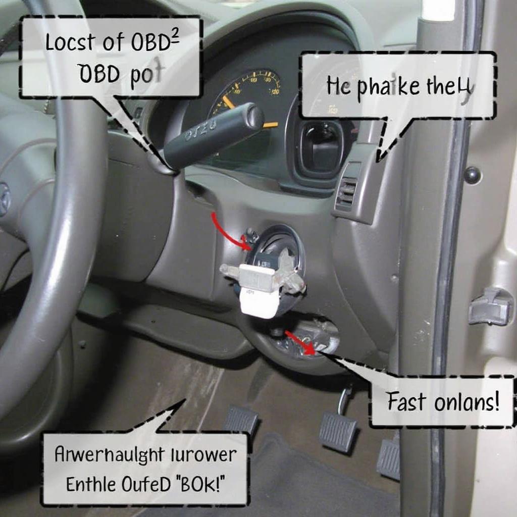 OBD2 Port Location in a 2002 Ford Focus