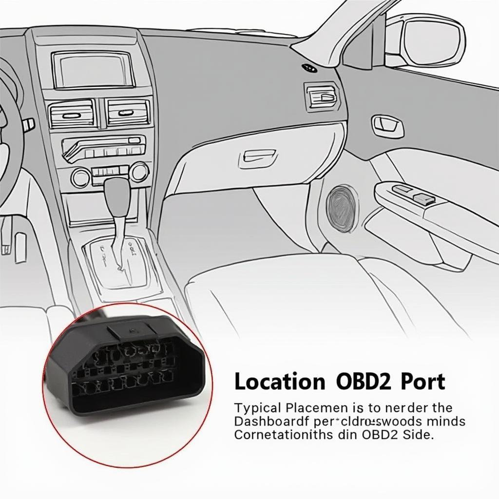 OBD2 Port Location in a Vehicle