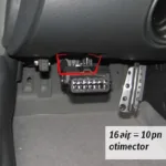 OBD2 Port Location in a Mercedes-Benz