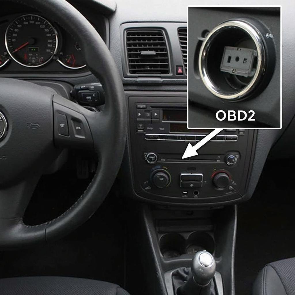 OBD2 Port Location on Skoda Fabia 1