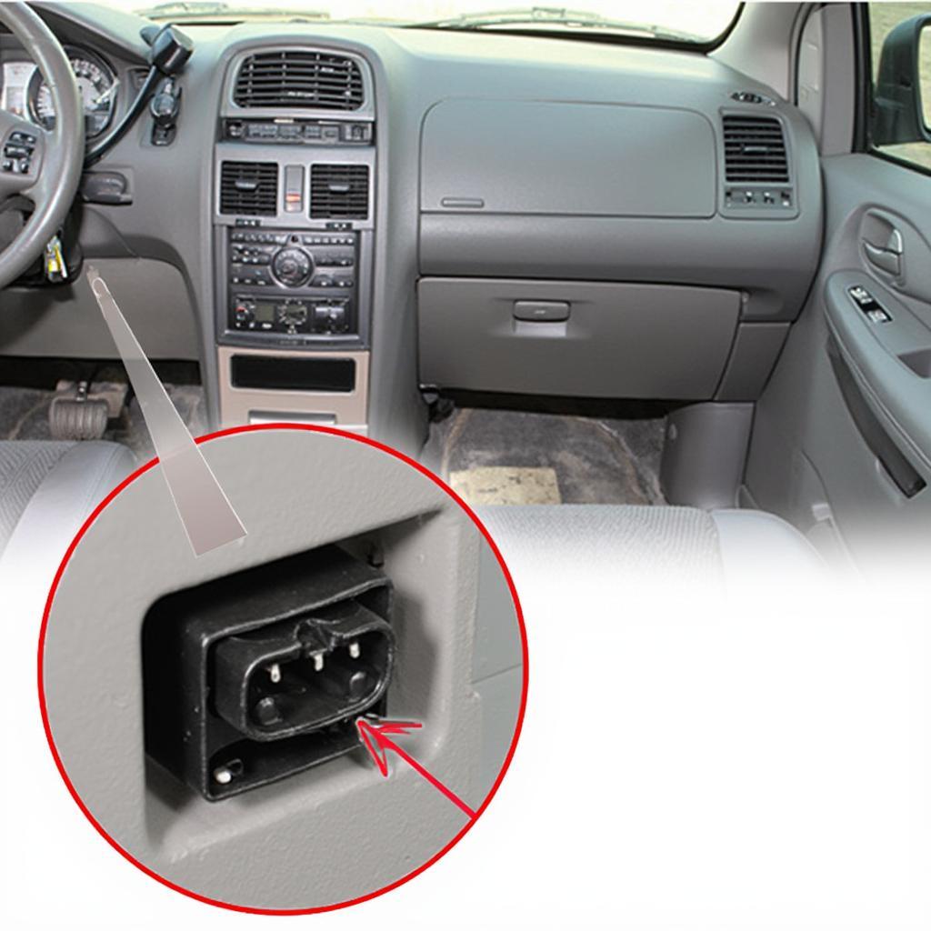 Locating the OBD2 Port in a 2008 Town & Country