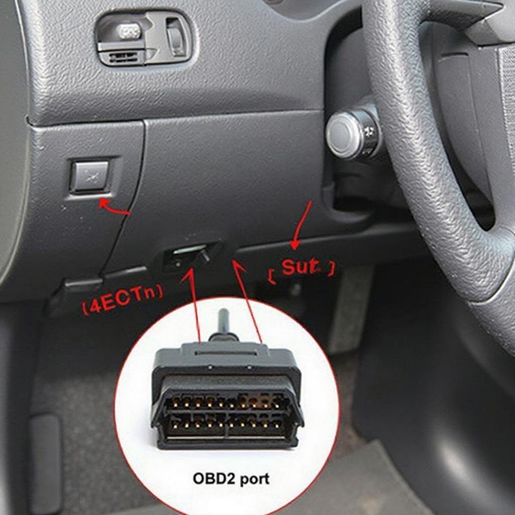 OBD2 Port Location Under Dashboard