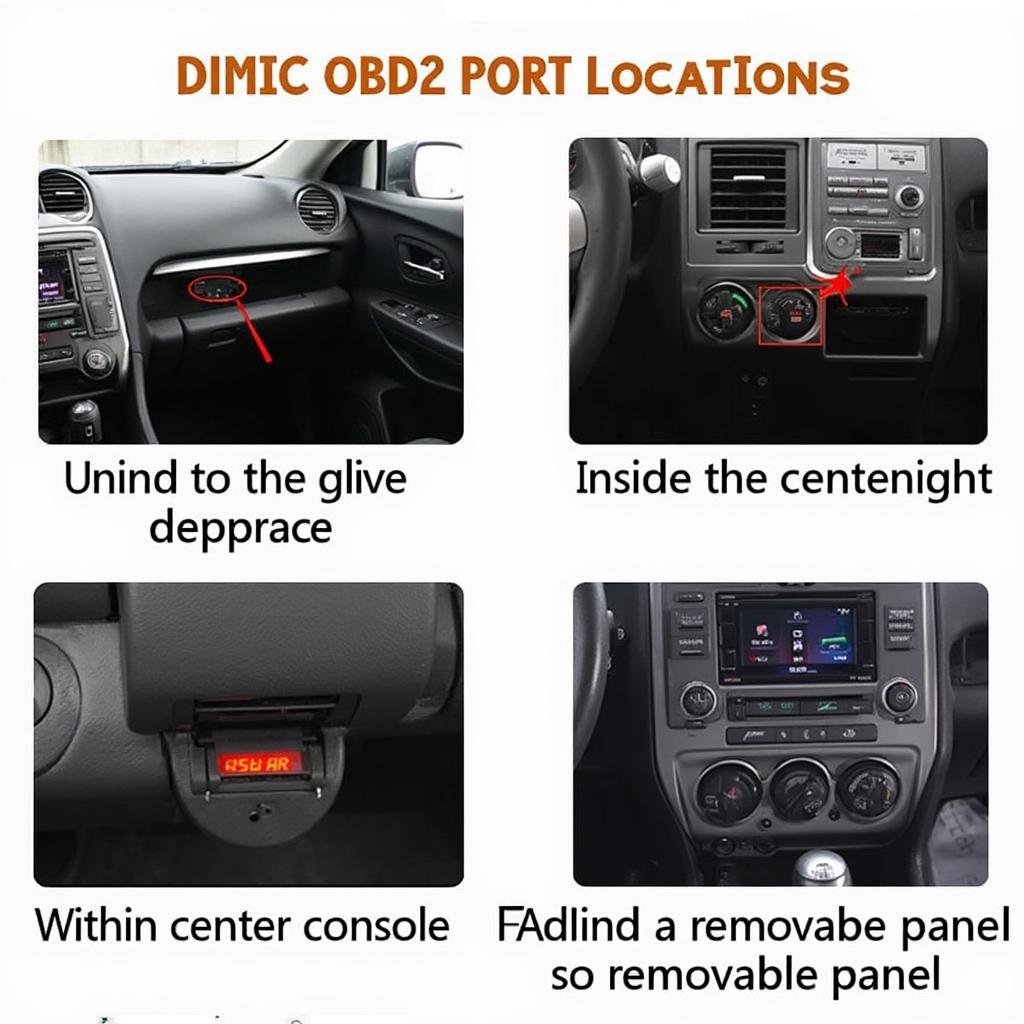 OBD2 Port in Various Car Locations